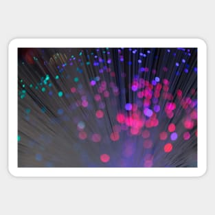 Illuminated background defocused lights Sticker